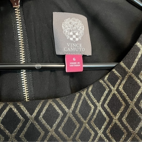 Vince Camuto Metallic Geometric Dress - Picture 3 of 4